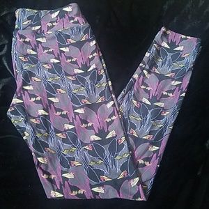 NWOT LLR leggings- Disney Malificent Birds